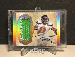 2012 Russell Wilson Topps Five Star Team Name Patch Autograph Auto Rookie RC 1/1
