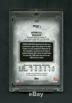 2012 Russell Wilson Topps Inception Rookie RC On-Card Auto 1/1 One of One