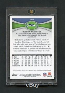 2012 Russell Wilson Topps Rookie RC Auto SP #165 Seahawks