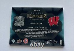 2012 Russell Wilson Upper Deck Black Lustrous Rookie Materials Auto RC #12/99