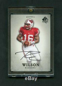 2012 Russell Wilson Upper Deck SP Authentic Rookie RC On-Card Auto #87