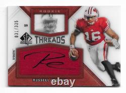 2012 SP Authentic Rookie Threads Autograph #RTRW Russell Wilson Auto Jersey /335