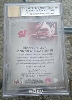 2012 SP Authentic Russell Wilson AUTO RC #87 SP BGS 9/10 MINT HOT SEAHAWKS MVP