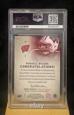 2012 SP Authentic Russell Wilson Auto Gold /15 PSA8