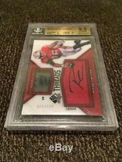 2012 SP Authentic Russell Wilson RC Jersey Auto /335 BGS 9.5 GEM MINT With10 AUTO