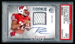 2012 SP Authentic Russell Wilson RC Patch AUTO 602/885 PSA 9 MINT