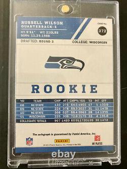2012 Score Russell Wilson Rookie Autograph Auto RC #372 Seattle Seahawks Nice