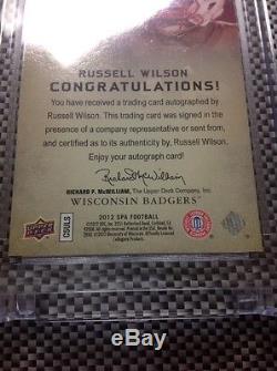 2012 Sp Authentic Gold Auto Sp On Card Autograph Russell Wilson Seahawks 15 ssp