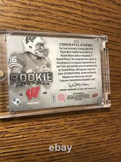 2012 Sp Authentic Russell Wilson Rc Auto Patch 332/885