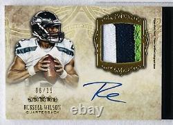 2012 TOPPS 5 STAR FUTURES DUAL AUTO PATCH RUSSELL WILSON / R. TURBIN RC #'d /15