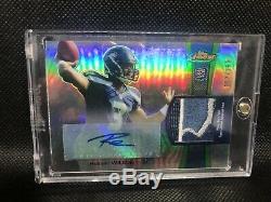 2012 TOPPS FINEST RUSSELL WILSON ROOKIE RC AUTO PATCH REFRACTOR #d 152/250