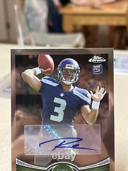 2012 Topps Chrome #40 Russell Wilson RC Rookie AUTO Seattle Seahawks