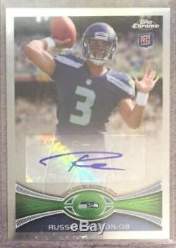 2012 Topps Chrome Auto RC Russell Wilson