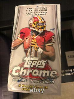 2012 Topps Chrome Football Factory Sealed Blaster Box Russell Wilson RC Yr Auto