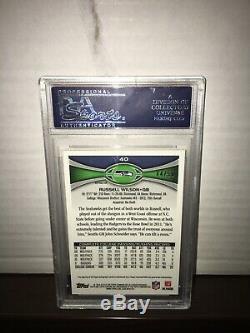 2012 Topps Chrome Prism AUTO Refractor Russell Wilson RC #44/50 PSA 10 POP 4