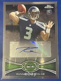 2012 Topps Chrome RUSSELL WILSON Auto RC Rookie (BRONCOS)