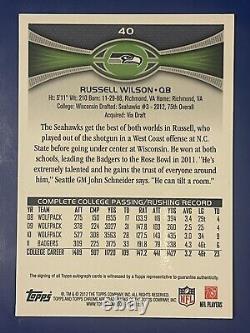 2012 Topps Chrome RUSSELL WILSON Auto RC Rookie (BRONCOS)