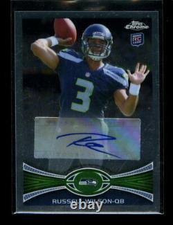 2012 Topps Chrome RUSSELL WILSON Rookie RC Auto Autograph #40 Seahawks