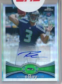 2012 Topps Chrome Refractor /178 Auto Rookie Russell Wilson Seahawks