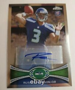 2012 Topps Chrome Russell Wilson #40 Auto Rookie RC Signature Autograph SP