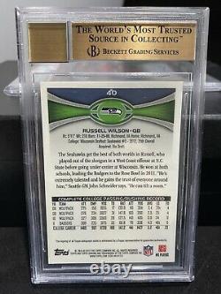 2012 Topps Chrome Russell Wilson Auto Base RC BGS 9.5 #40 0008310915