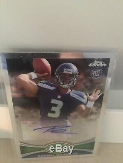 2012 Topps Chrome Russell Wilson Auto Hot! Ready For Grading. Investment