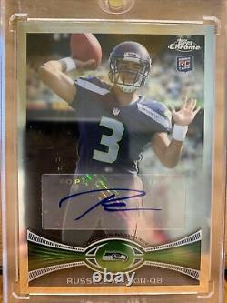 2012 Topps Chrome Russell Wilson Auto Seahawks Rc Rookie Card #40 Mvp Signed Sp