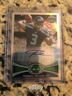 2012 Topps Chrome Russell Wilson RC Auto Refractor #/178 Seahawks