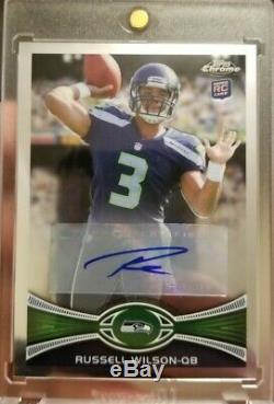 2012 Topps Chrome Russell Wilson Rc Rookie Auto Autograph Seahawks