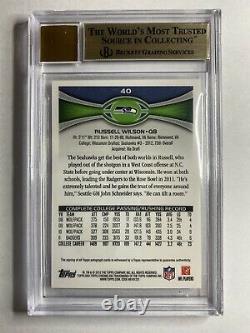 2012 Topps Chrome Russell Wilson Rookie Auto RC BGS 9.5 Gem Mint Seahawks Invest