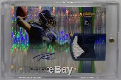 2012 Topps Finest Pulsar Russell Wilson 3 color patch Rc Auto 18/25 Seahawks
