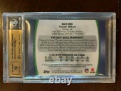 2012 Topps Finest RUSSELL WILSON Rookie Patch Auto #110/250 RPA RC BGS 9.5