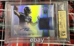 2012 Topps Finest Refractor Russell Wilson RPA RC Patch /250 BGS 9.5/10 AUTO Gem