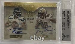 2012 Topps Five Star Futures Russell Wilson Toon RC Rookie Dual On Card AUTO /20