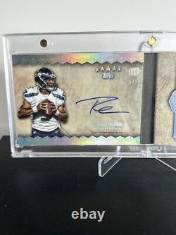 2012 Topps Five Star Russell Wilson On Card Rookie Auto RC SSP JERSEY # 3/5