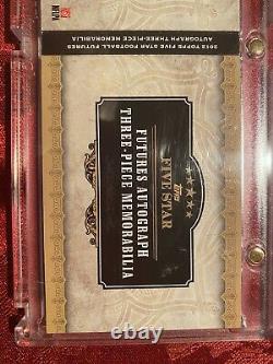 2012 Topps Five Star Russell Wilson RC Auto Booklet 01/42