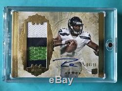 2012 Topps Five Star Russell Wilson Seahawks RPA 3-Color Patch AUTO 54/55 ROOKIE