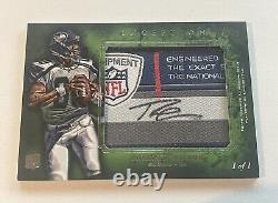 2012 Topps Inception RUSSELL WILSON 1 of 1 NFL EQUIPMENT ON-PATCH Auto RC Rookie