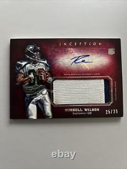 2012 Topps Inception Russell Wilson RPA Rookie Patch Auto /25