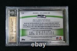 2012 Topps Platinum RPA Blue Refractor Russell Wilson RC HTF BGS 9.5 #24/25