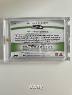 2012 Topps Platinum Russell Wilson Autograph Jersey Rookie Card RC Auto /250