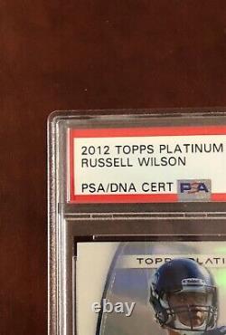 2012 Topps Platinum Russell Wilson RC Rookie Auto # 148 PSA 8 NM-MT Auto 10