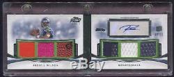 2012 Topps Prime Autographed Relics Level 1 #PIRW Russell Wilson RC AUTO /10