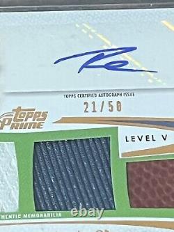 2012 Topps Prime Russell Wilson /50 Quad Jersey Copper Level V RC AUTO Autograph