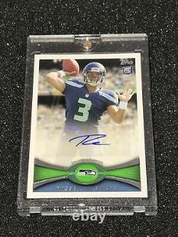 2012 Topps RUSSELL WILSON ROOKIE RC AUTO SP SEATTLE SEAHAWKS PACK FRESH MINT
