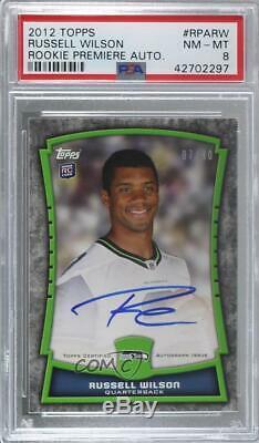 2012 Topps Rookie Premiere Autographs #RPA-RW Russell Wilson PSA 8 NM-MT Auto