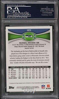 2012 Topps Stands Visible-AUTO Russell Wilson RC #165 PSA 10 GEM MINT