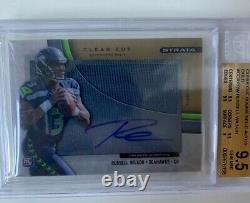 2012 Topps Strata Russell Wilson Patch Auto /99 BGS 9.5/10 RARE