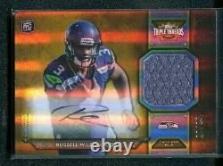 2012 Topps Triple Thread RUSSELL WILSON Rookie RC Auto Autograph Relic 20/25