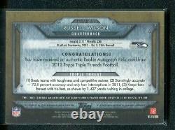 2012 Topps Triple Thread RUSSELL WILSON Rookie RC Auto Autograph Relic 20/25